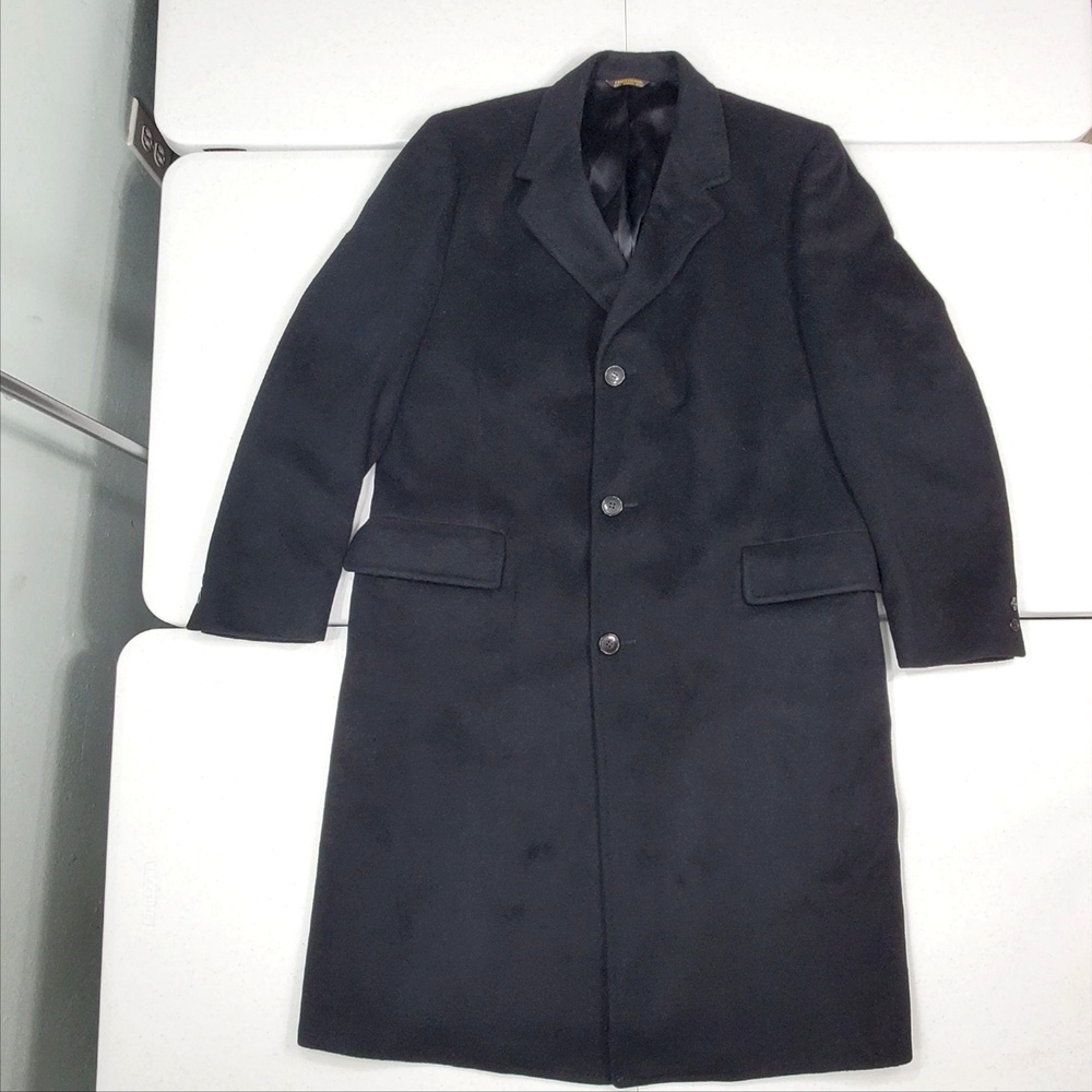 Vintage Neiman Marcus Dhalishan Mongolian Cashmere Overcoat XL/46 Long Union Mad